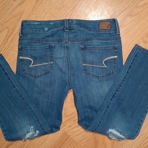 American Eagle artist crop stretch size 8 regular